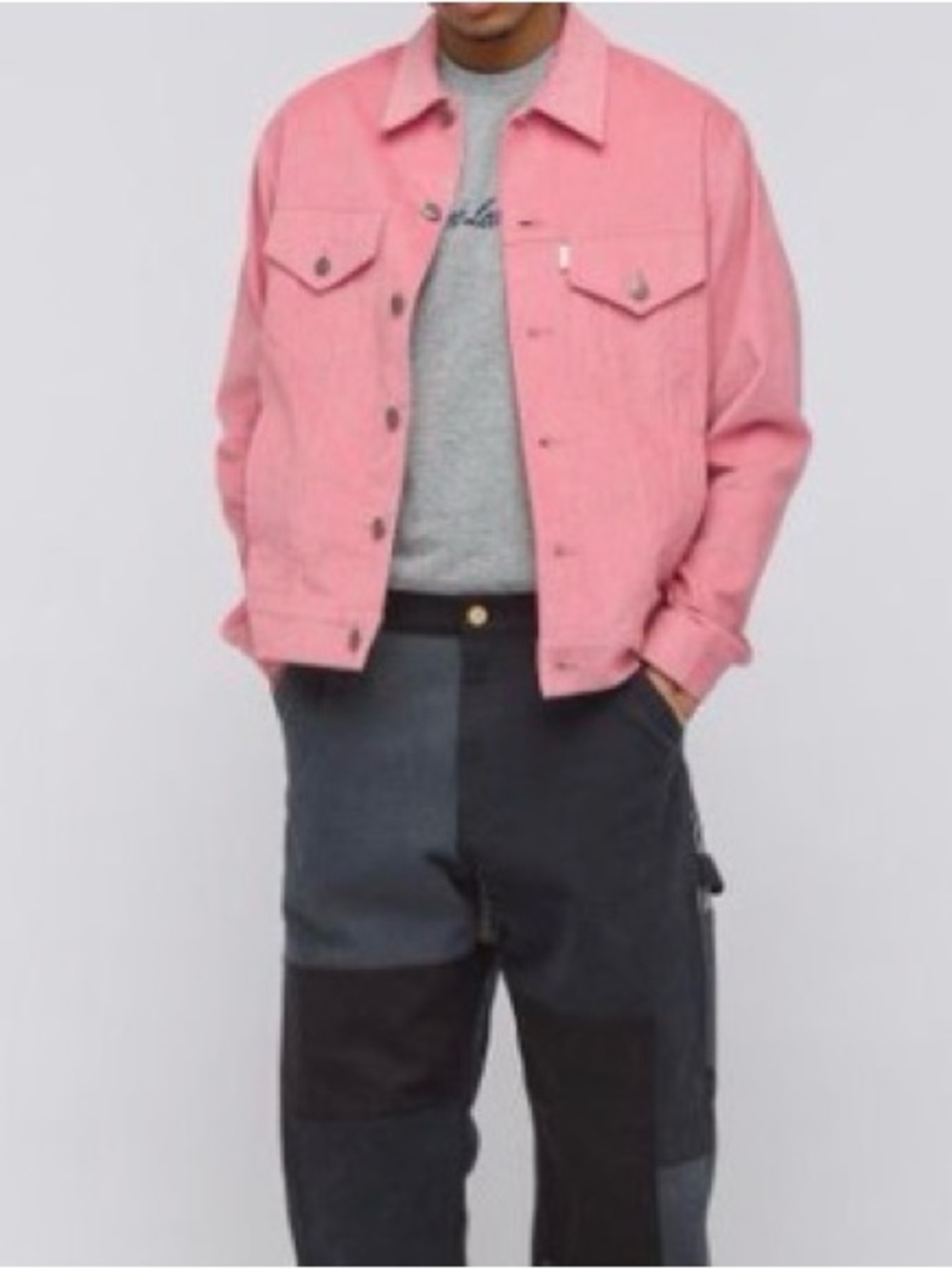Aimé Leon Dore Corduroy Trucker Jacket Men Size XS Men’s Dusty Pink MSRP 395.00